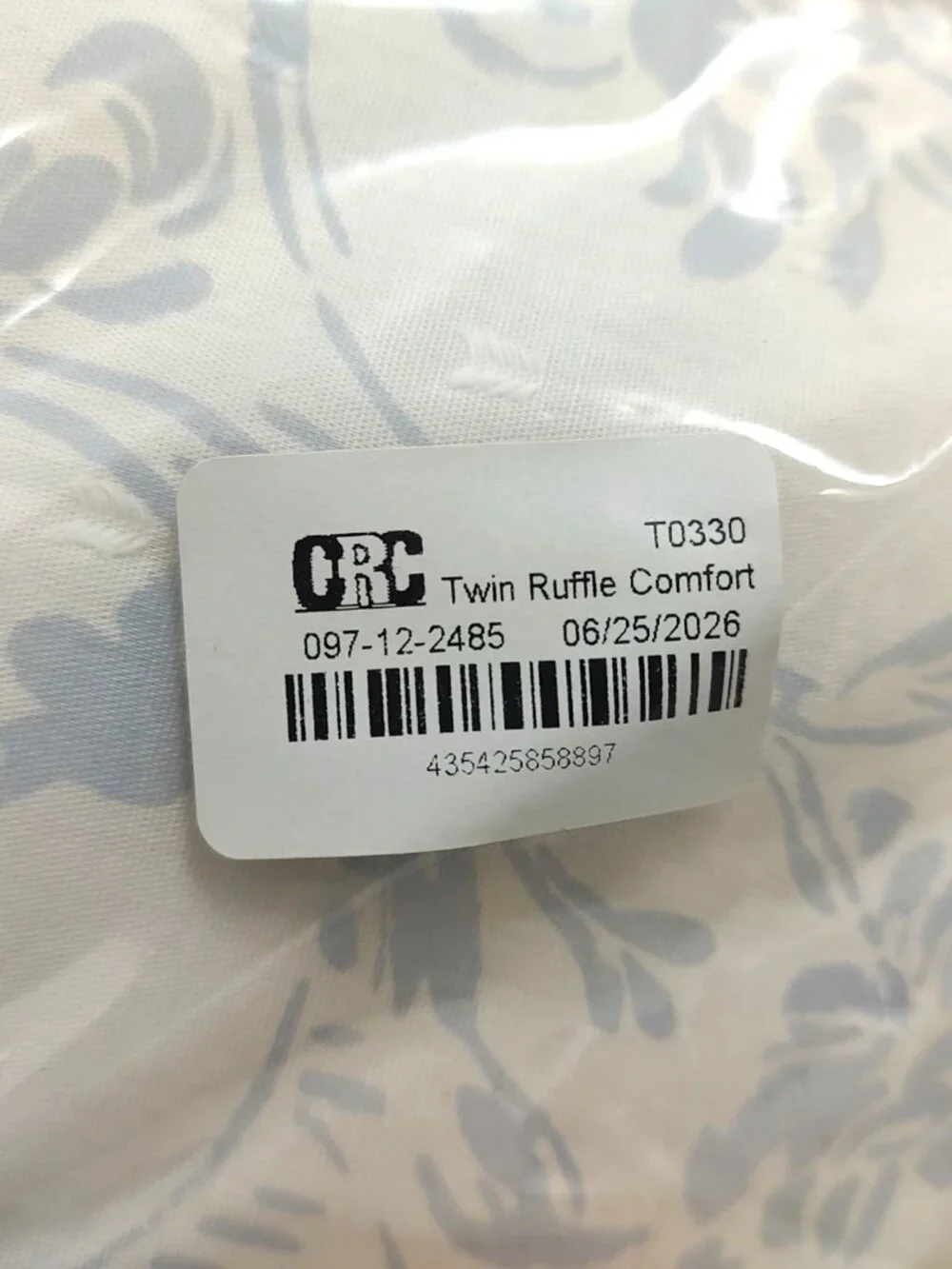 LPN - Harlow & Wren Twin Ruffle Comforter Set - Blue Floral